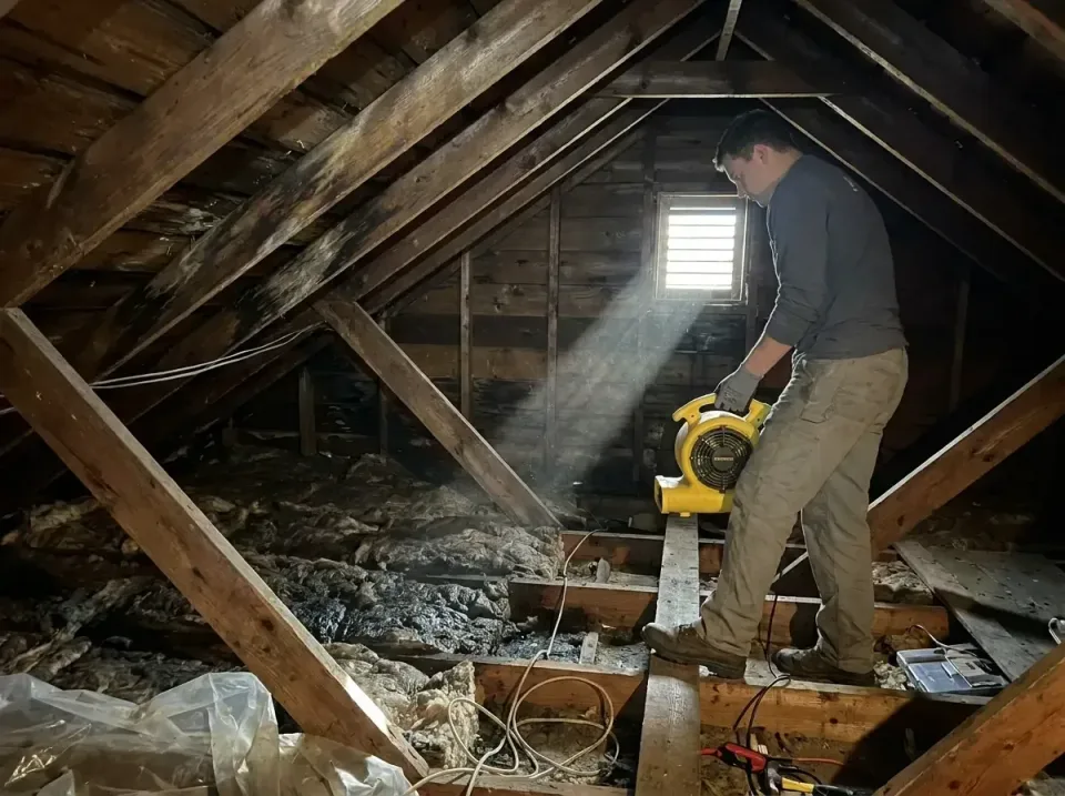 attic-water-damage-drying-proc-007 — frequently asked questions, Emergency Water Extraction & 24/7 Flood Response in Myersto…